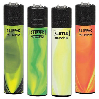 Clipper Large Accendino a Pietrina Nebula Mix 5 - 4 Accendini
