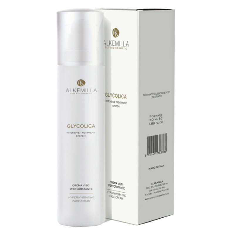 Alkemilla Glycolica Crema Viso IperIdratante Anti-age e Anti-macchie