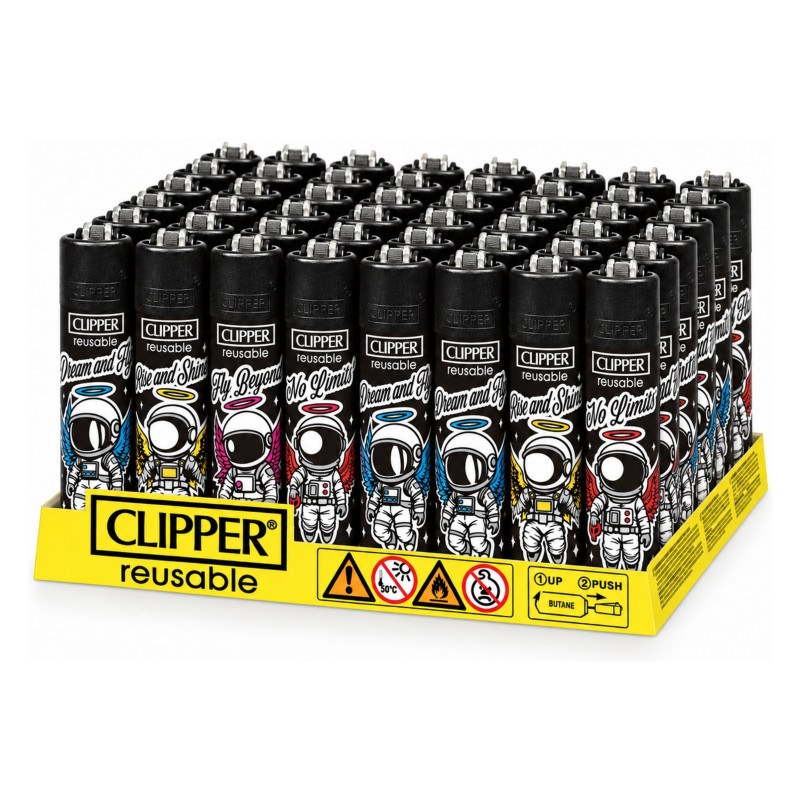Clipper Large Accendino a Pietrina Skybound - 48 Accendini