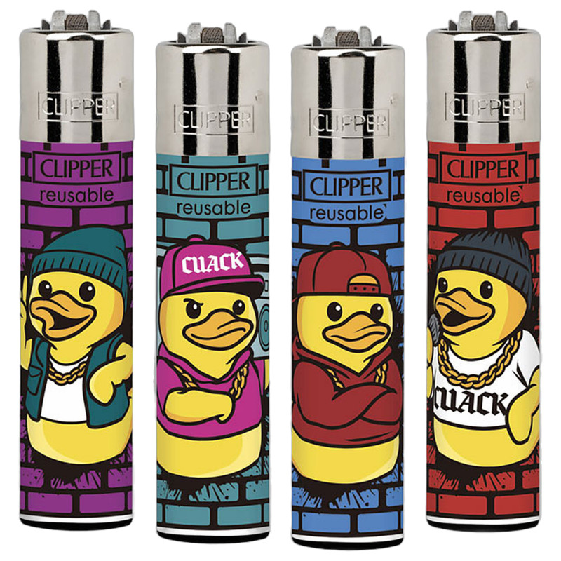 Clipper Large Accendino a Pietrina Cuack Style - 4 Accendini