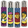 Clipper Large Accendino a Pietrina Cuack Style - 4 Accendini