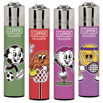 Clipper Large Accendino a Pietrina Sport - 4 Accendini
