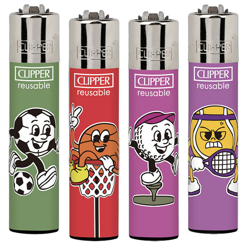 Clipper Large Accendino a Pietrina Sport - 4 Accendini