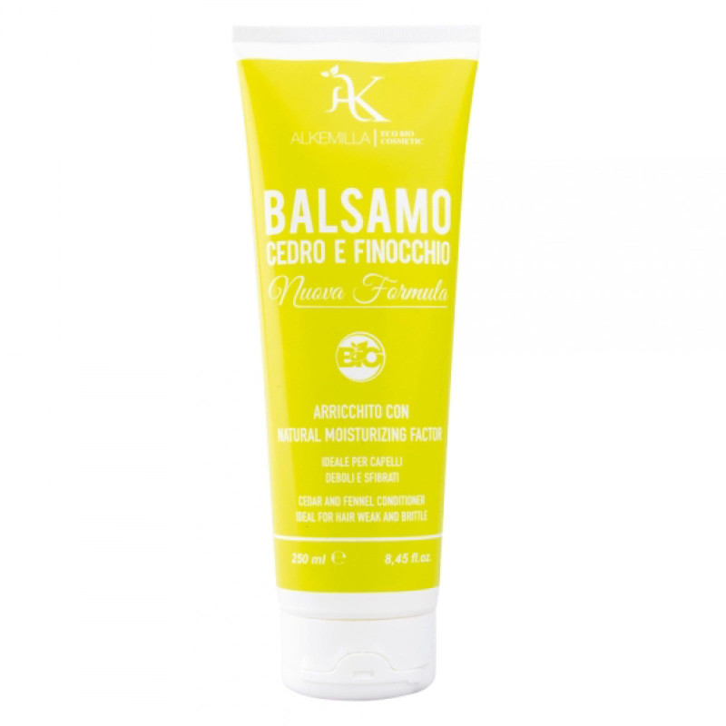 Alkemilla Balsamo Capelli Bio Cedro e Finocchio - Flacone da 250ml