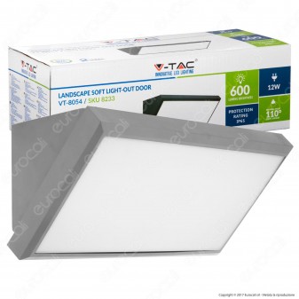 V-Tac VT-8054 Lampada LED da Muro 12W Wall Light - SKU 8233 / 8234 /