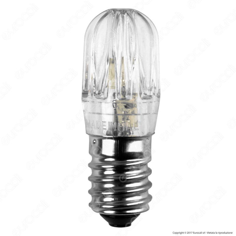 FAI Lampadina Votiva LED E14 0,96W Bulb Luce Colore Ambra 24V - mod.