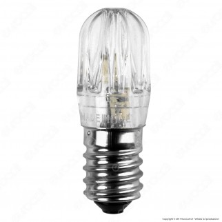 FAI Lampadina Votiva LED E14 0,96W Bulb Luce Colore Ambra 24V - mod.