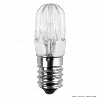FAI Lampadina Votiva LED E14 0,96W Bulb Luce Bianca Calda 24V - mod.