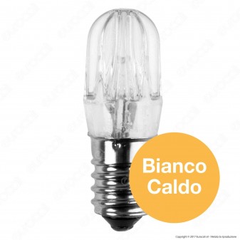 FAI Lampadina Votiva LED E14 0,96W Bulb Luce Bianca Calda 24V - mod.
