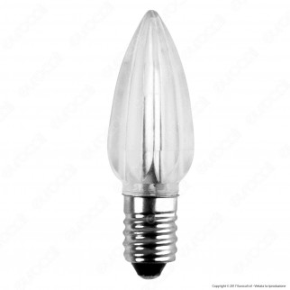 FAI Lampadina Votiva LED E10 0,96W Candela Luce Calda 24V - mod.