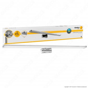 Kanlux ASTEN Lampada LED da Specchio Wall Light Cromata 15W IP44