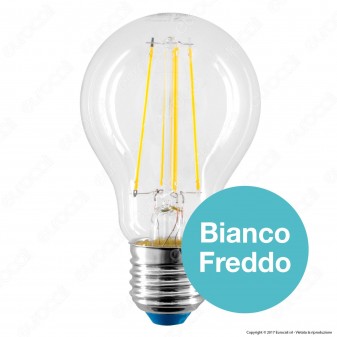 Bot Lighting Shot Lampadina LED E27 6W Bulb A60 Filamento Extra-Lungo