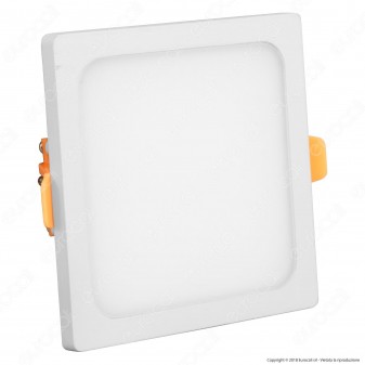 V-Tac VT-888SQ Pannello LED Quadrato 8W SMD da Incasso con Driver -