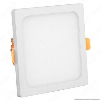 V-Tac VT-888SQ Pannello LED Quadrato 8W SMD da Incasso con Driver -
