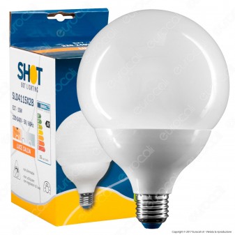 Bot Lighting Shot Lampadina LED E27 15W Globo G120 - mod. SLD4115X2B