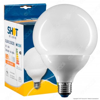 Bot Lighting Shot Lampadina LED E27 15W Globo G120 - mod. SLD4115X2B