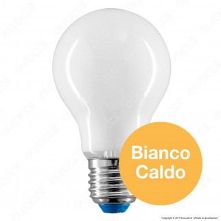 Bot Lighting Lampadina LED E27 8W Bulb A70 Milky Filamento