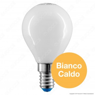 Bot Lighting Lampadina LED E14 4,5W MiniGlobo P45 Milky Filamento -