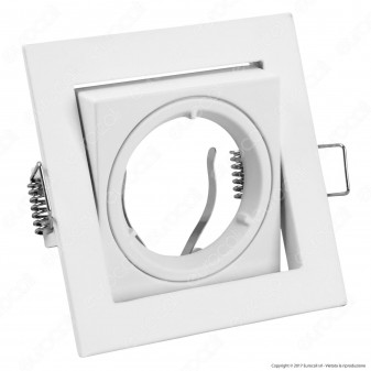 Kanlux ALREN DTL-W Portafaretto Orientabile Quadrato da Incasso per