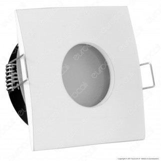 Kanlux Qules AC L-W Portafaretto Quadrato da Incasso IP44 per