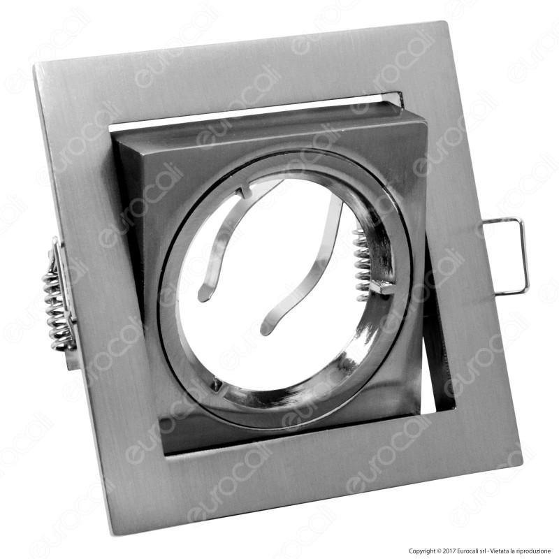 Kanlux ALREN DTL-C/M Portafaretto Orientabile Quadrato da Incasso per