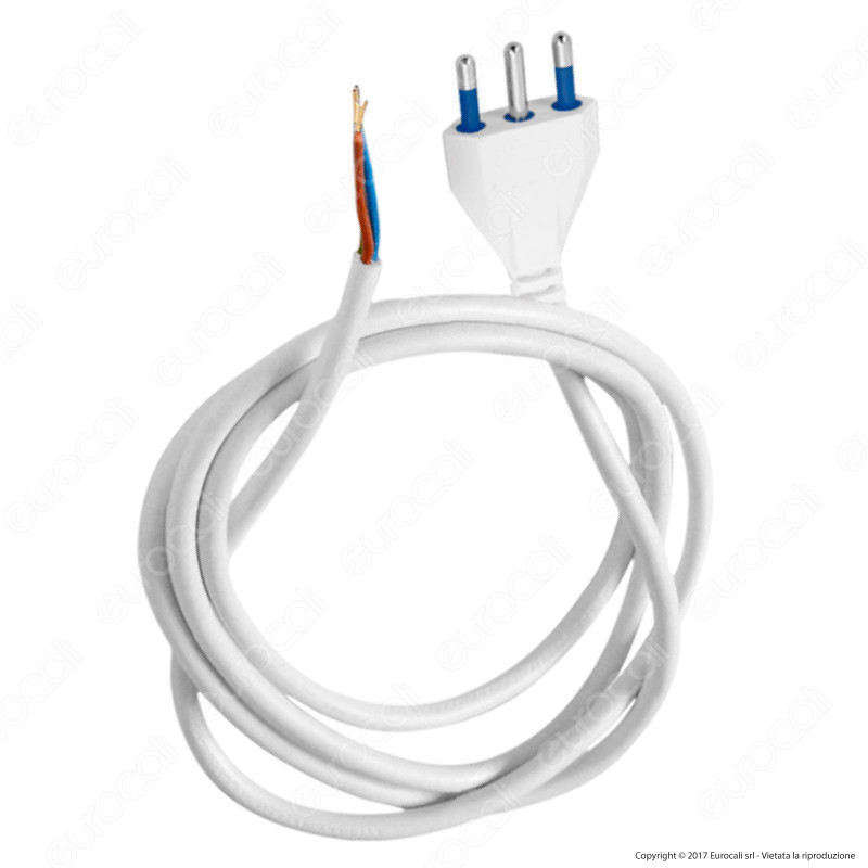 FAI Cavo Tripolare di Alimentazione con Spina 16A - Lunghezza 5m -