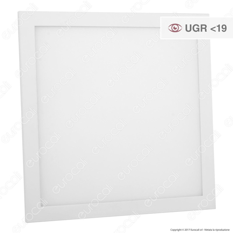 FAI Pannello LED Quadrato 13W SMD Anti Abbagliamento ≤19 da Incasso