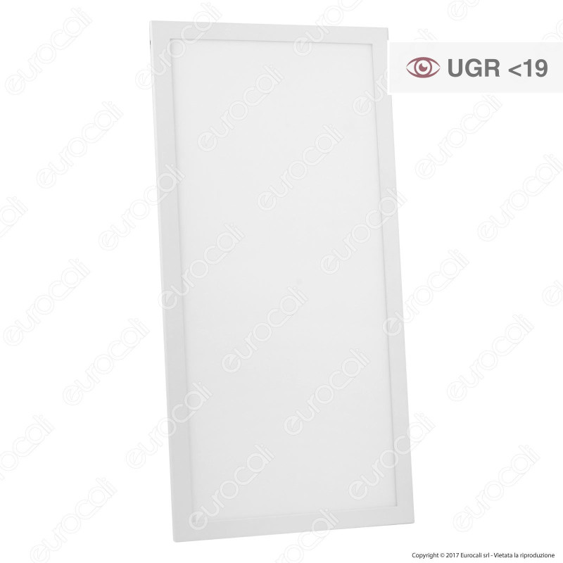 FAI Pannello LED Rettangolare 20W SMD 60x30 Anti Abbagliamento ≤19 da