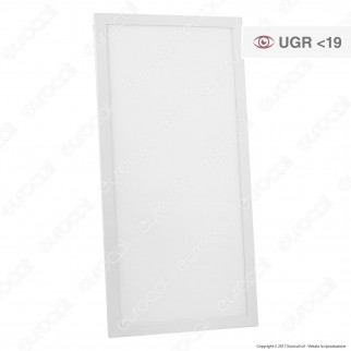 FAI Pannello LED Rettangolare 20W SMD 60x30 Anti Abbagliamento ≤19 da