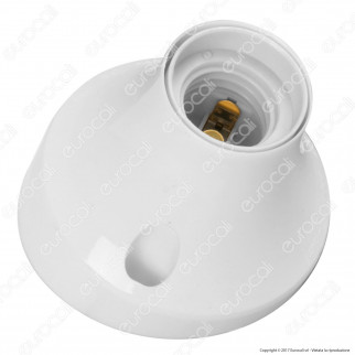 FAI Portalampada E27 in Plastica - Colore Bianco - mod. 0079