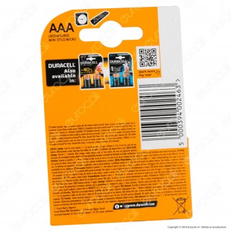 Duracell Simply Alcaline Ministilo AAA - Blister 8 Batterie