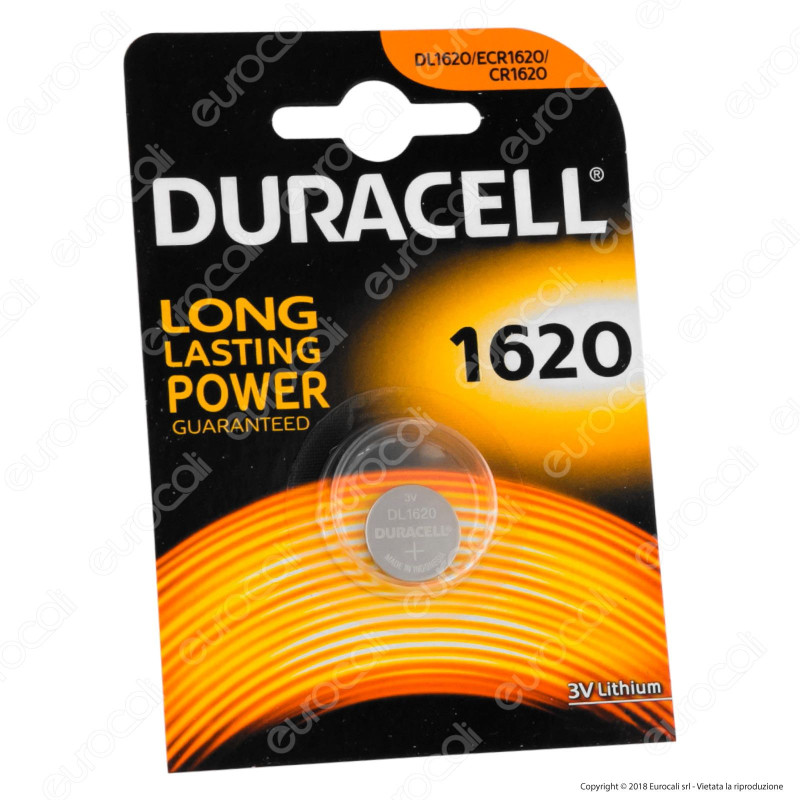 Duracell Lithium CR1620 / ECR1620 / DL1620 / Pila 3V - Blister 1