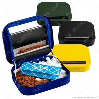Clipper Rollatore Tabacchiera Colorata per Cartine Corte