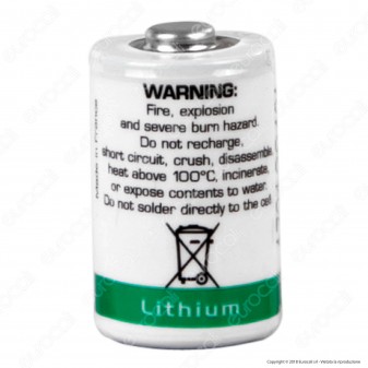 Saft Batteria Al Litio LS 14250 1/2 Stilo AA - Batteria Singola