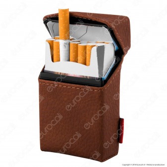 Atomic Portasigarette Portapacchetto in Similpelle con Struttura in