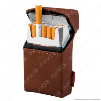 Atomic Portasigarette Portapacchetto in Similpelle con Struttura in