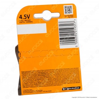 Duracell Plus Power Alcalina Piatta 4,5V - Blister 1 Batteria