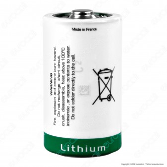 Saft Batteria Al Litio LSH 20 ER-D Torcia D - Batteria Singola