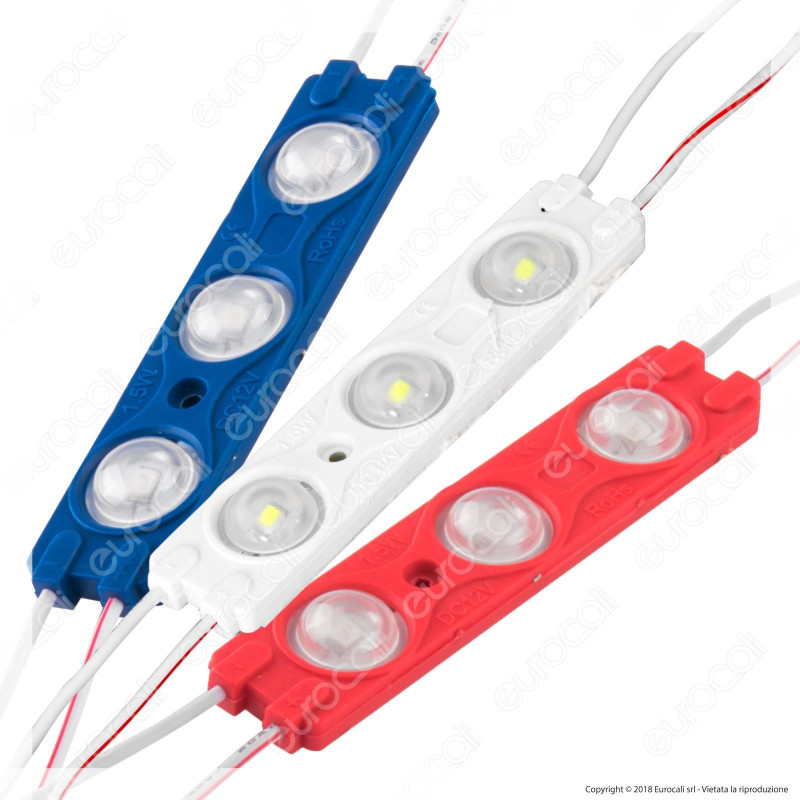 V-Tac VT-28356 Modulo 3 LED 1,5W 12V Impermeabile IP67 - SKU 5124 /