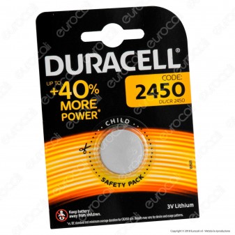 Duracell Lithium CR2450 / DL2450 / ECR2450 Pila 3V - Blister 1