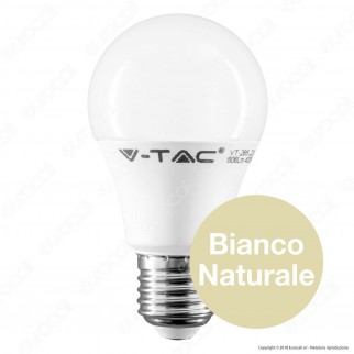 V-Tac PRO VT-265 Lampadina LED E27 6,5W Bulb A60 Chip Samsung - SKU