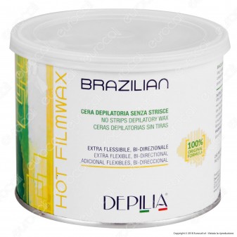 Depilia Brazilian Hot Filmwax Cera Depilatoria senza Strisce per