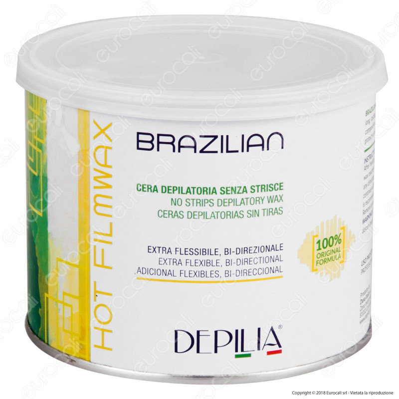 Depilia Brazilian Hot Filmwax Cera Depilatoria senza Strisce per