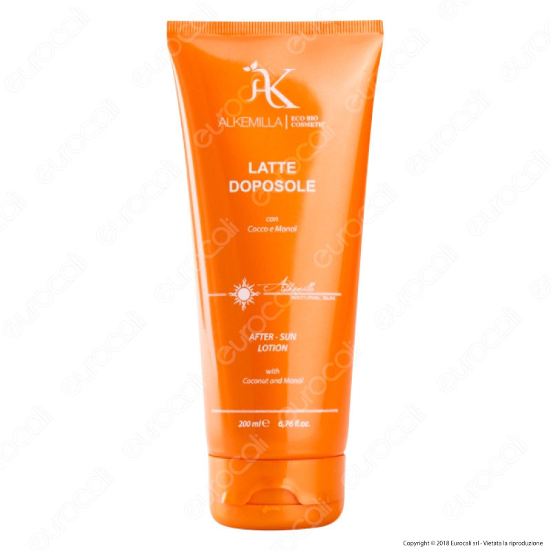 Alkemilla Latte Doposole Corpo Cocco e Monoi - Flacone da 200ml
