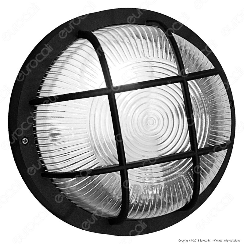 Velamp Bubble Plafoniera in Vetro per Lampadine E27 IP44 - Colore