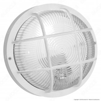 Velamp Bubble Plafoniera in Vetro per Lampadine E27 IP44 - Colore