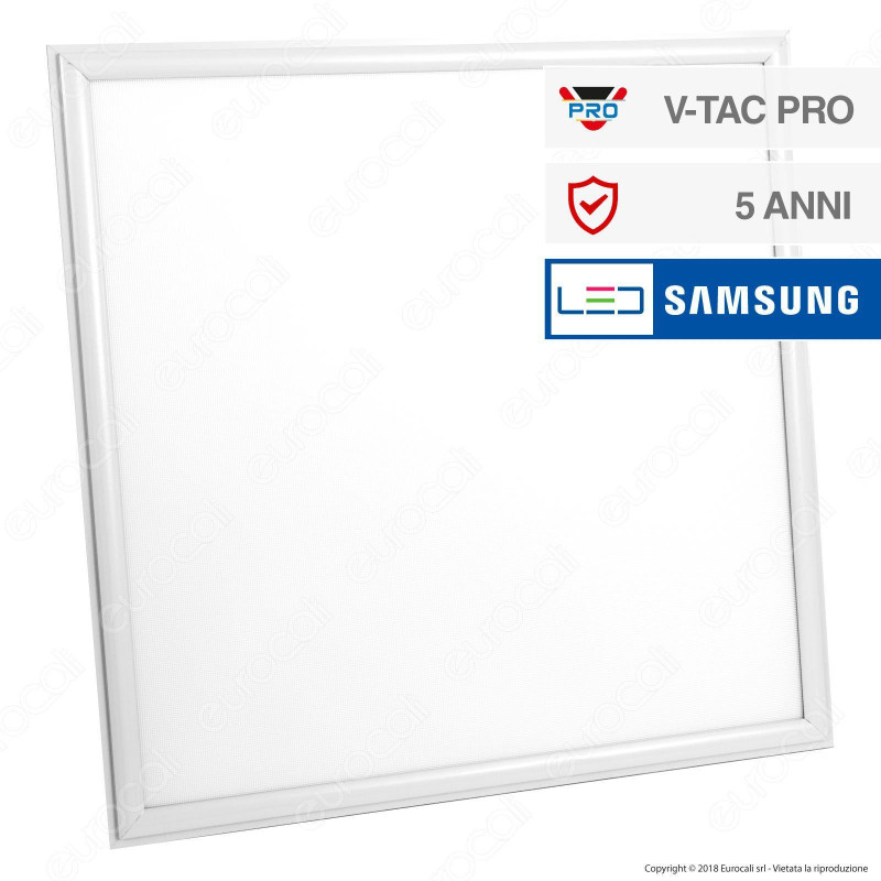 V-Tac VT-645 Pannello LED Chip Samsung 60x60 45W SMD con Driver - SKU