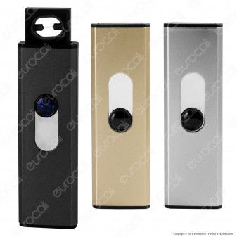 Champ Push Up ARC Lighter Accendino USB Antivento Ricaricabile - 1