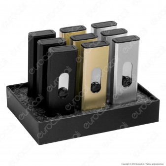 Champ Push Up ARC Lighter Accendino USB Antivento Ricaricabile - Box