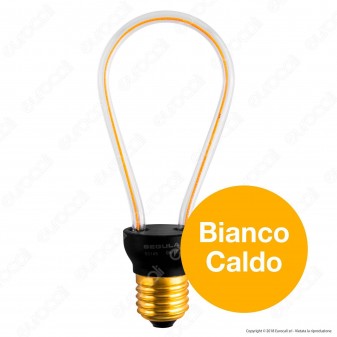 Segula Art Line Lampadina E27 Filamento LED Modellato 8W Forma Bulb